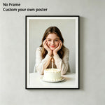 posters personnalisables blanc minimaliste cadre bois impressions photos anniversaire animaux compagnie erotique vacances