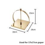 porte serviettes table cuisine métal doré argent moderne élégant distributeur mouchoirs papier décor maison