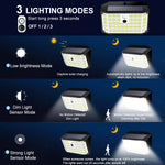 lumière solaire led 176 diodes capteur mouvement moderne jardin sécurité