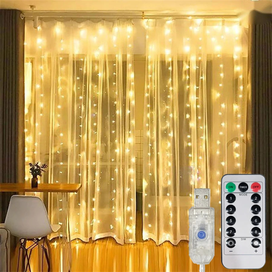 guirlande lumineuse multicolore modes télécommande clips led usb moderne festifs