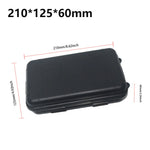 boîte étanche noire robuste poignées intérieur rembourré mat plastique hermétique survival gadgetextérieur
