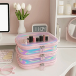 sac jouets pliable holographique moderne rose bleu vert reflets multicolores
