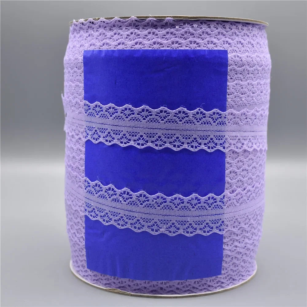 ruban dentelle fine blanc bleu rouge rose violet beige 28mm mariage décoration classique��