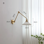 lampe murale moderne or blanc plissée cordon commande 29cm 16cm 24cm 14cm 30cm 17cm