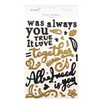 stickers décoratifs 3d pailletés lettres cœurs romantiques scrapbooking agenda journalisation