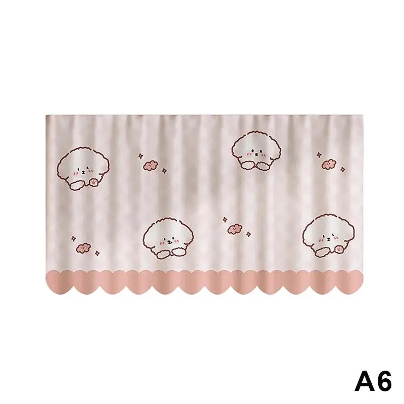 rideau multicolore rayures pois motifs animaux moderne enfant insolite cuisine chambre sans perçage