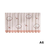rideau multicolore rayures pois motifs animaux moderne enfant insolite cuisine chambre sans perçage