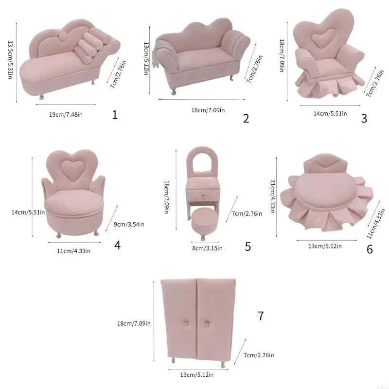 coffret bijoux velours rose miroir intégré tabouret amovible armoire tiroirs modernes élégants rangement