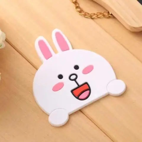 coasters silicones dessins animés personnages cartoona bears rabbits ducks mignons