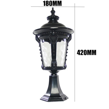 lampe jardin or vintage verre opalin texture métallique classiqueextérieur mur chambre coucher