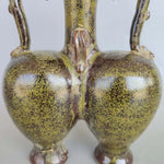 Des poires mûries, couvertes de taches vertes et brunes, gros plan révélant la structure interne de leur tige et leur noyau central.