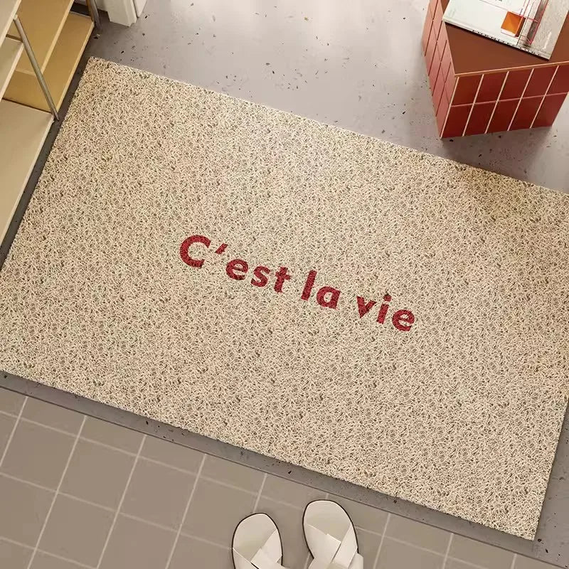 tapis moderne antidérapant extérieur rose violet vert beige bleu clair texturé 9mm 40x60cm 50x80cm