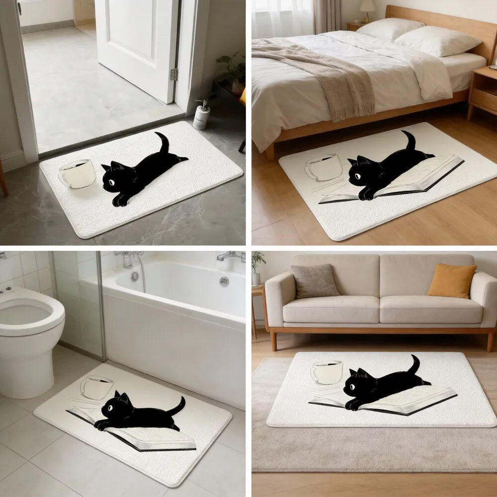 tapis moderne antidérapant READY TO RACE orange noir rouge sol porte prière