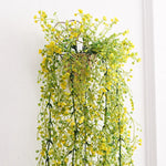 panier suspendu tressé plante artificielle soie vigne naturelle mariage anniversaireintérieur rustic déco