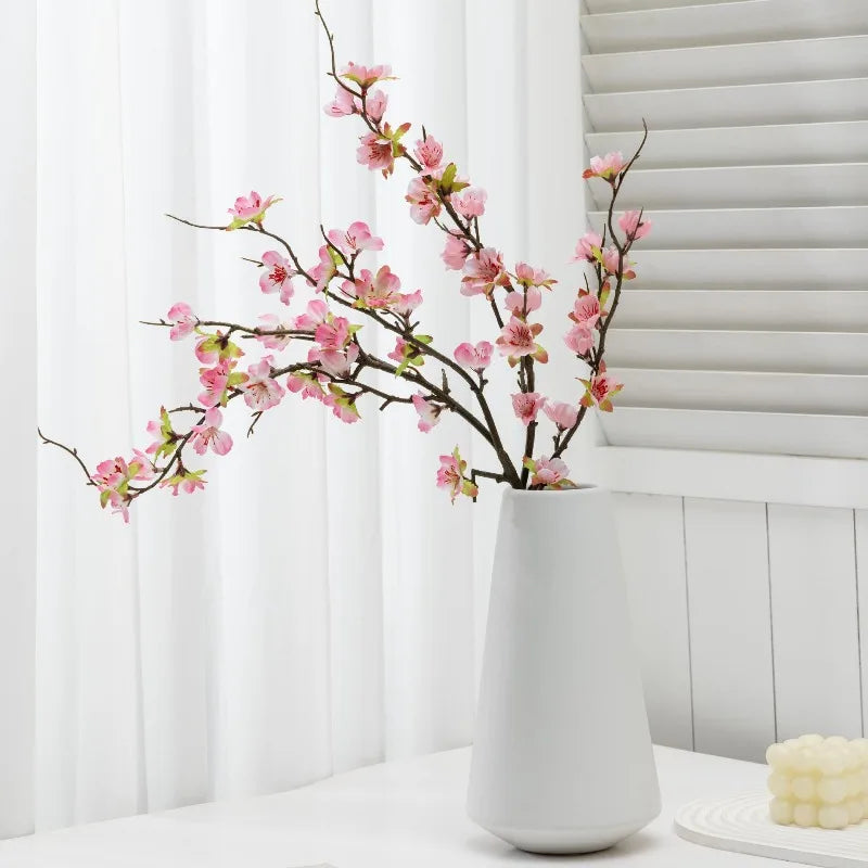 décoration mariage branches fleurs prunier roses soie intérieur anniversaire baby shower
