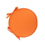 coussin chaise diamètre 30cm gris bleu vert orange violet rouge ruban fixations moderne uni