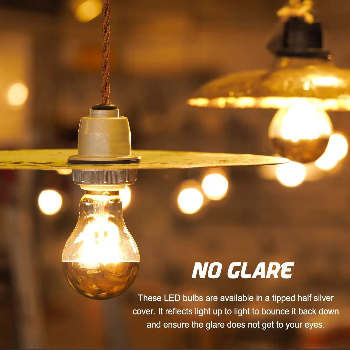 ampoules led argentées filament doré vintage e27 2700k 6500k 20000h