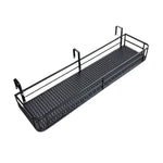 étagère balcon métal noir moderne clips perforations urbaineextérieur suspensions clips fixations