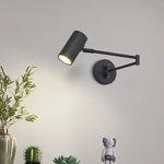lampe murale moderne articulée bois doré éclairage lecture chambre contemporaine fixée E27