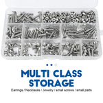 boîtes rangement transparentes modulaires grilles détachables organisation pratique bijoux outils écologiques plastique pp respectueux