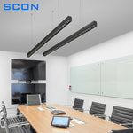 Lampe LED suspendue moderne lumière chaude noir matériau aluminium pendentif