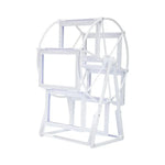 cadre photo blanc moderne structure géométrique carrés cercles opacité maison