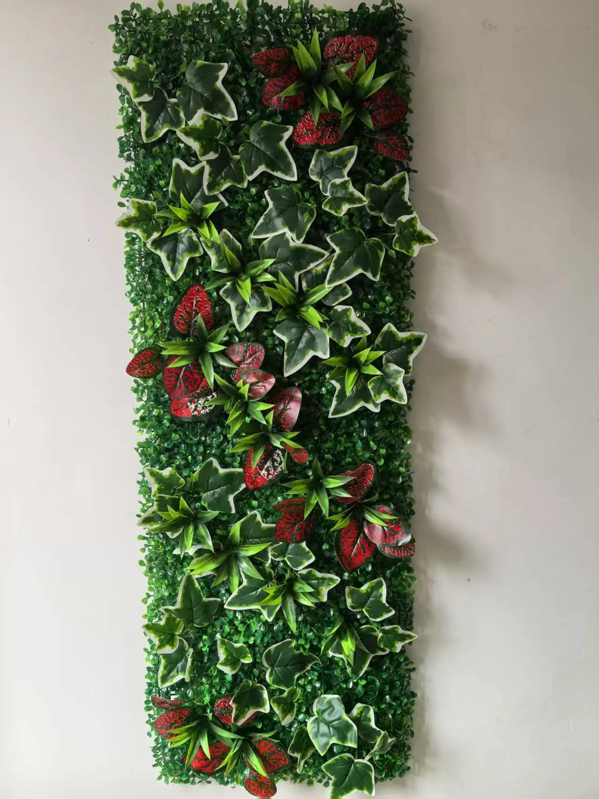 panneau végétal artificiel décoratif fleurs feuilles mur jardin extérieur maison moderne