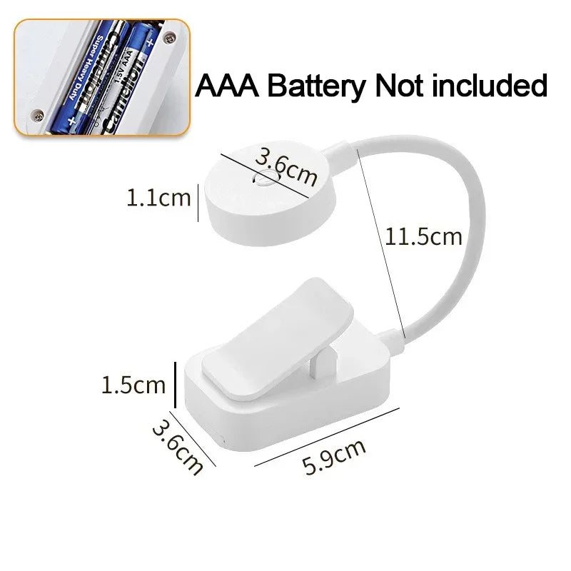lampe lecture pince led blanc moderne protection yeux portable étudiante