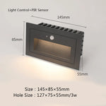 éclairage led applique murale moderne adhésive noire blanche détecteur mouvementextérieur étanche