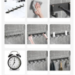 porte serviettes mural adhésifs acier inoxydable moderne vis fixations serviette brosse dents bracelet collier