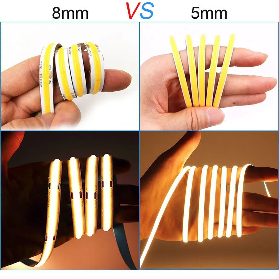 ruban led flexible blanc chaud 3000k 50m adhésif moderne 12v 50000h led cob