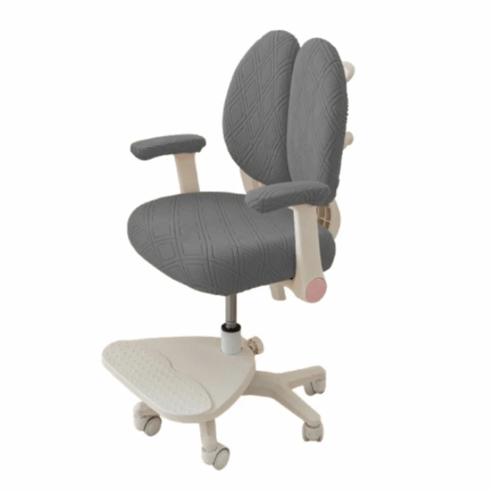 housse chaise universelle moderne motif carreaux couleurs vert olive beige blanc gris bleu vert