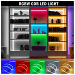 ruban led cob blanc moderne adhésif 672 784 leds haute luminosité flexible