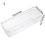 organisateur boîtes rangement transparentes modernes accessoires cuisine produits beauté stylos crèmes pinceaux