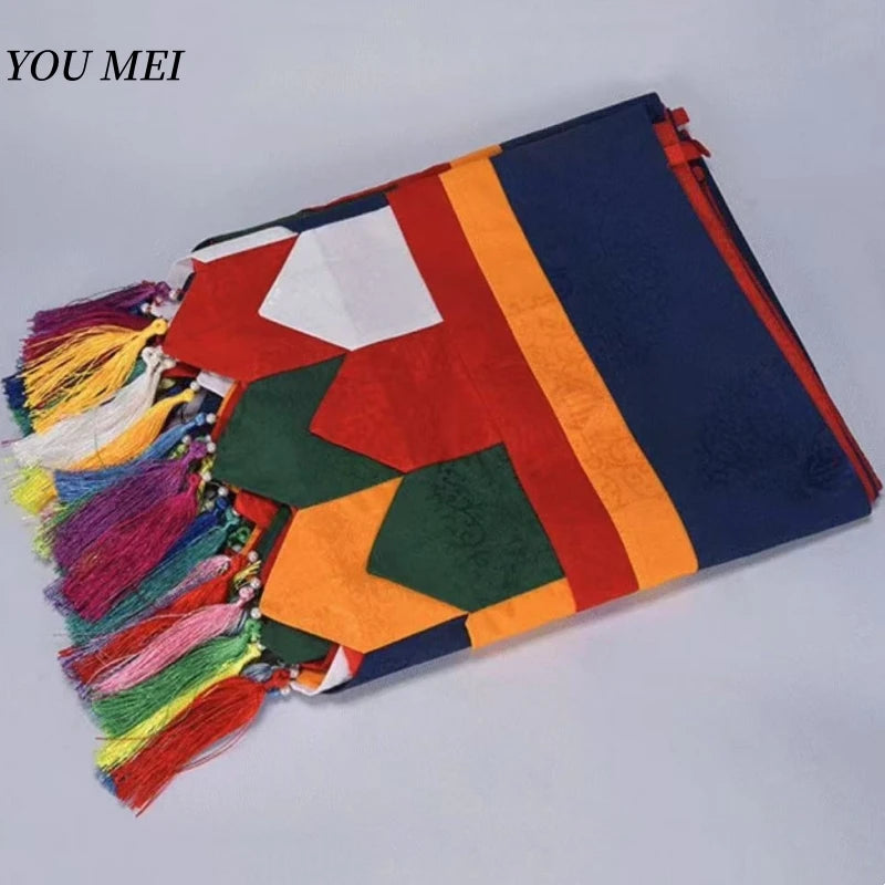 sac main patchwork brodé couleurs vives ethnique boho chic tassels multicolores