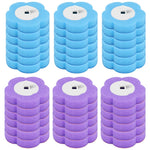 brosse wc jetable tête remplacement boîte rangement moderne blanche bleue violette
