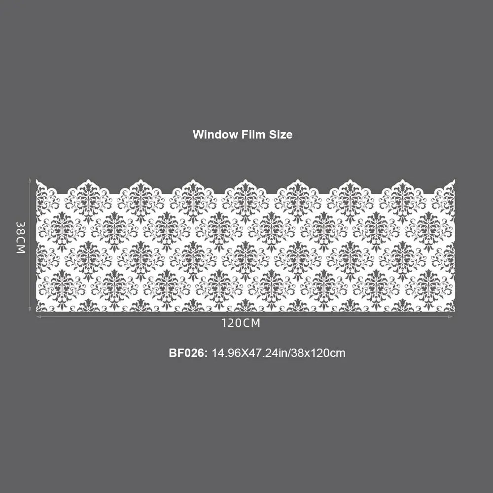 sticker fenêtre décoratif art déco vague floral semi transparent adhésif réutilisable décoration maison nouvelle