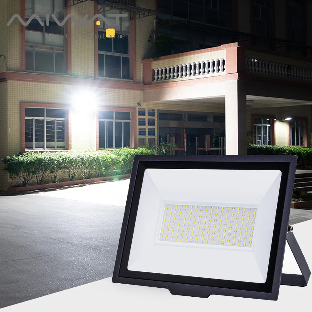 projecteur led extérieur industriel moderne 10w 20w 30w 50w 100w 220v led noire verre