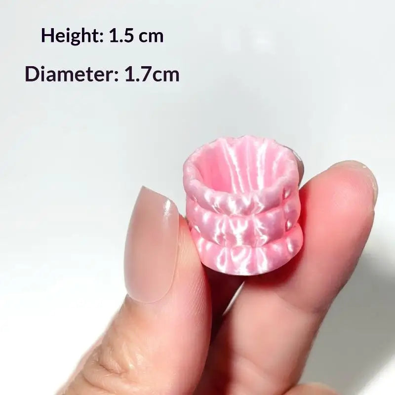boîte rangement miniature résine rose quilted décorative féminine porte lipstick pince couture crayons bijoux