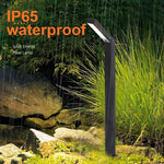 lumière solaire ip65 led rgb noir moderne extérieure jardin allée patio