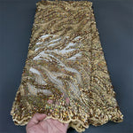 tissu brodé sequins motifs floraux polyester coton occasion mariage robe cérémonie bleu rose blanc