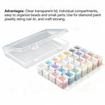 boîte rangement multi compartiments transparente compartiments colorés poignées organisation accessoires broderie modernes