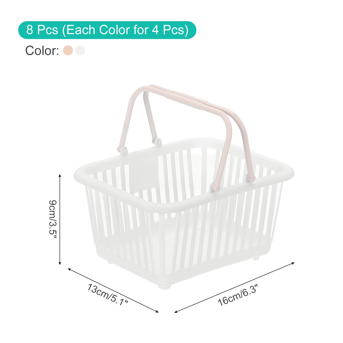 lot petits paniers rangement plastique miniatures poignées jouets accessoires
