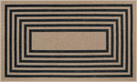 tapis d'entrée moderne rayures horizontales antidérapant résistant décoloration polyester bébés