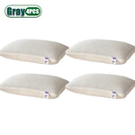 oreiller rafraîchissant fibre polyester géométrique blanc bleu clair moderne confortable coton hexagonal lit voyage