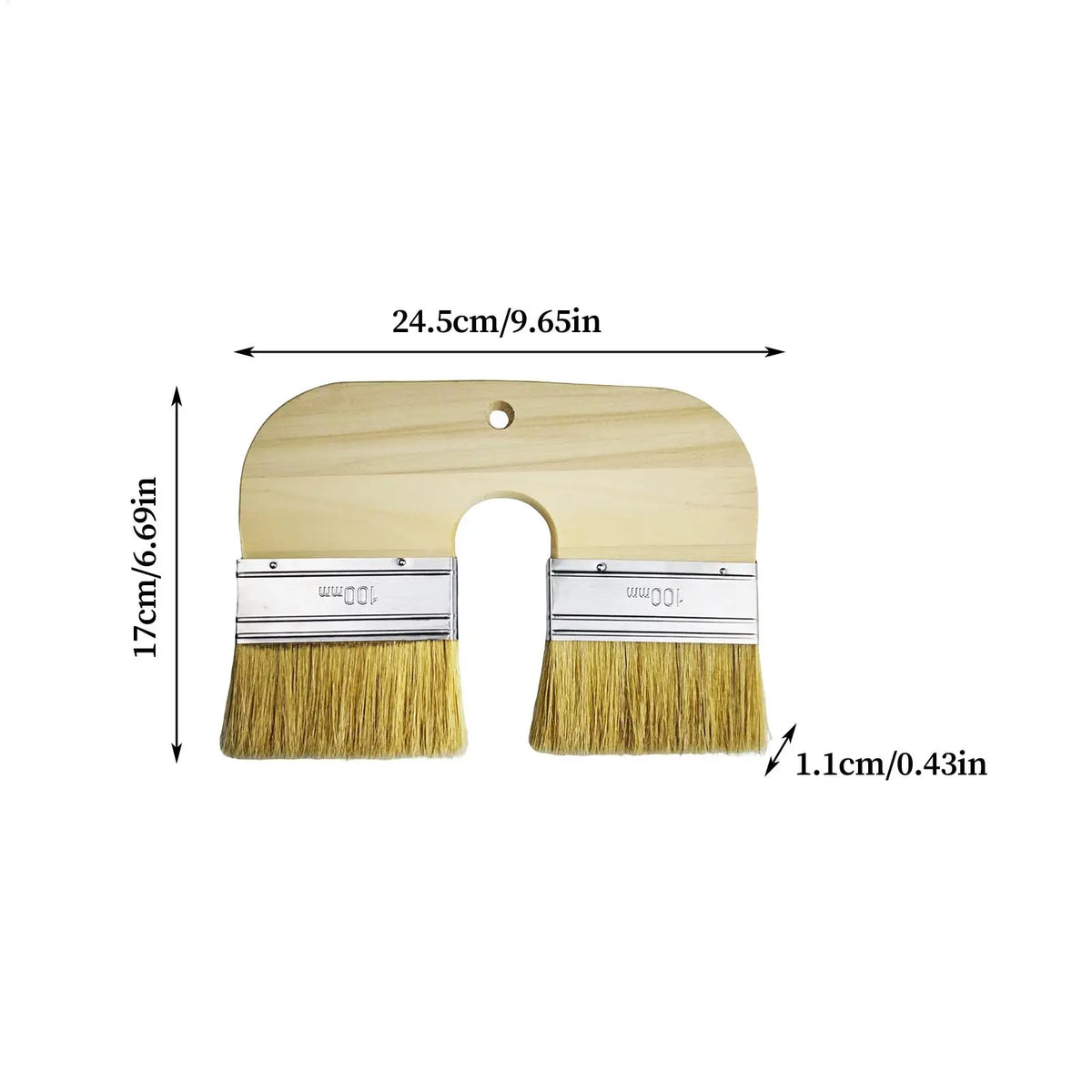 pinceau peinture poils jaunes bois naturel classique boîte peinture bouteille colleUsageIdé
