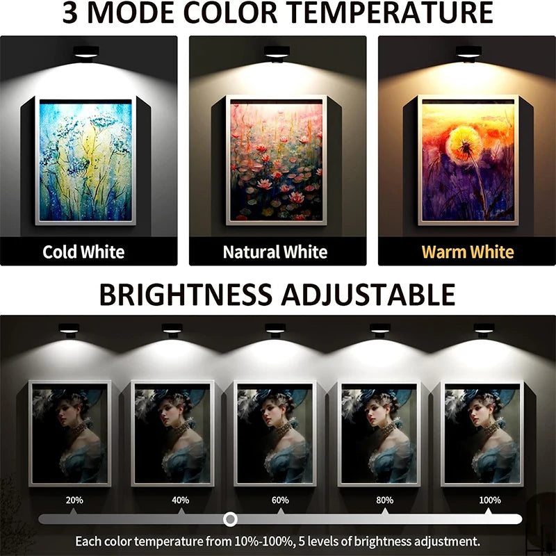 lampe murale led rechargeable noir moderne télécommande certifications ccc cqc ul vde