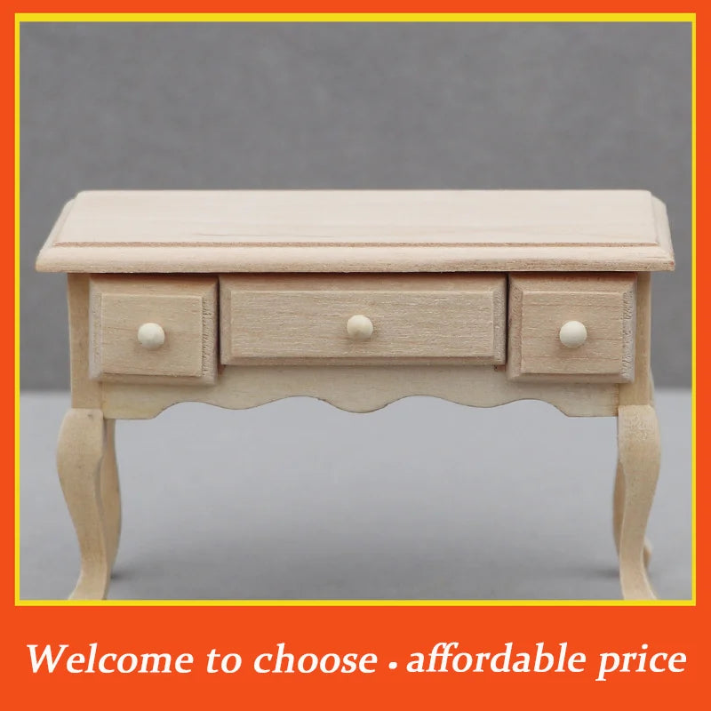 meuble miniature bois classique commode tiroirs blancs décoration intérieure miniature animaux nature