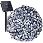 guirlande lumineuse solaire multicolore moderne modes ip67 étanche 300 led 33m
