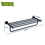 accessoires salle bain porte serviettes noir mat moderne barre serviettes porte savon hygiénique crochets